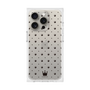 プレミアムスクエアケース［ CASEPLAY Crown dots Black - ケースプレイ・クラウン・ドッツ ブラック ］