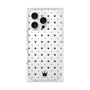 プレミアムスクエアケース［ CASEPLAY Crown dots Black - ケースプレイ・クラウン・ドッツ ブラック ］