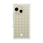 プレミアムスクエアケース［ CASEPLAY Crown dots White - ケースプレイ・クラウン・ドッツ ホワイト ］