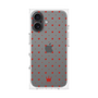 プレミアムスクエアケース［ CASEPLAY Crown dots Red - ケースプレイ・クラウン・ドッツ レッド ］