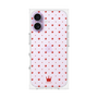 プレミアムスクエアケース［ CASEPLAY Crown dots Red - ケースプレイ・クラウン・ドッツ レッド ］