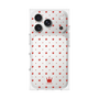 プレミアムスクエアケース［ CASEPLAY Crown dots Red - ケースプレイ・クラウン・ドッツ レッド ］