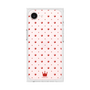 プレミアムスクエアケース［ CASEPLAY Crown dots Red - ケースプレイ・クラウン・ドッツ レッド ］