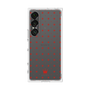 プレミアムスクエアケース［ CASEPLAY Crown dots Red - ケースプレイ・クラウン・ドッツ レッド ］