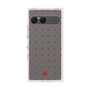 プレミアムスクエアケース［ CASEPLAY Crown dots Red - ケースプレイ・クラウン・ドッツ レッド ］