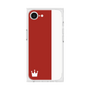 プレミアムスクエアケース［ CASEPLAY Bi-Colors Red & White - ケースプレイ・バイカラー レッド＆ホワイト ］