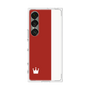 プレミアムスクエアケース［ CASEPLAY Bi-Colors Red & White - ケースプレイ・バイカラー レッド＆ホワイト ］