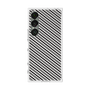 プレミアムスクエアケース［ Small Stripe - Gray × Black ］