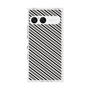 プレミアムスクエアケース［ Small Stripe - Gray × Black ］