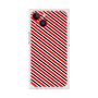 プレミアムスクエアケース［ Small Stripe - Red × Black ］