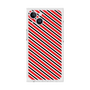 プレミアムスクエアケース［ Small Stripe - Red × Black ］