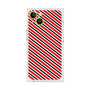 プレミアムスクエアケース［ Small Stripe - Red × Black ］