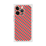 プレミアムスクエアケース［ Small Stripe - Red × Black ］