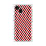 プレミアムスクエアケース［ Small Stripe - Red × Black ］