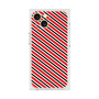 プレミアムスクエアケース［ Small Stripe - Red × Black ］