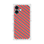 プレミアムスクエアケース［ Small Stripe - Red × Black ］