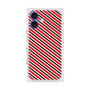 プレミアムスクエアケース［ Small Stripe - Red × Black ］