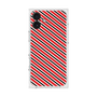 プレミアムスクエアケース［ Small Stripe - Red × Black ］