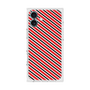 プレミアムスクエアケース［ Small Stripe - Red × Black ］