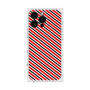 プレミアムスクエアケース［ Small Stripe - Red × Black ］