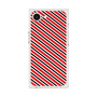 プレミアムスクエアケース［ Small Stripe - Red × Black ］