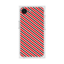 プレミアムスクエアケース［ Small Stripe - Red × Black ］
