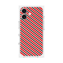 プレミアムスクエアケース［ Small Stripe - Red × Black ］