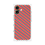 プレミアムスクエアケース［ Small Stripe - Red × Black ］