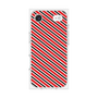 プレミアムスクエアケース［ Small Stripe - Red × Black ］
