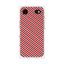 プレミアムスクエアケース［ Small Stripe - Red × Black ］