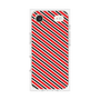 プレミアムスクエアケース［ Small Stripe - Red × Black ］