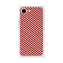プレミアムスクエアケース［ Small Stripe - Red × Black ］