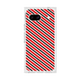 プレミアムスクエアケース［ Small Stripe - Red × Black ］
