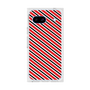 プレミアムスクエアケース［ Small Stripe - Red × Black ］