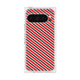 プレミアムスクエアケース［ Small Stripe - Red × Black ］