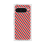 プレミアムスクエアケース［ Small Stripe - Red × Black ］