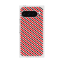 プレミアムスクエアケース［ Small Stripe - Red × Black ］