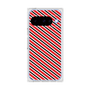プレミアムスクエアケース［ Small Stripe - Red × Black ］