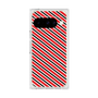 プレミアムスクエアケース［ Small Stripe - Red × Black ］
