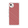 プレミアムスクエアケース［ Small Stripe - Red × Black ］