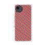 プレミアムスクエアケース［ Small Stripe - Red × Black ］