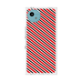 プレミアムスクエアケース［ Small Stripe - Red × Black ］