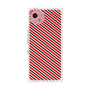 プレミアムスクエアケース［ Small Stripe - Red × Black ］