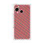 プレミアムスクエアケース［ Small Stripe - Red × Black ］