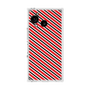 プレミアムスクエアケース［ Small Stripe - Red × Black ］