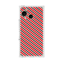 プレミアムスクエアケース［ Small Stripe - Red × Black ］