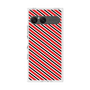 プレミアムスクエアケース［ Small Stripe - Red × Black ］