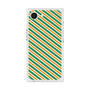 プレミアムスクエアケース［ Small Stripe - Green × Orange ］