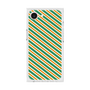 プレミアムスクエアケース［ Small Stripe - Green × Orange ］
