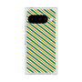 プレミアムスクエアケース［ Small Stripe - Green × Orange ］